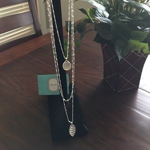 Stella and Dot Silver Layering Necklace
